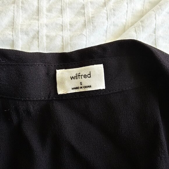 Aritzia Wilfred Shirt Dress - Black - Sz S - Picture 4 of 11